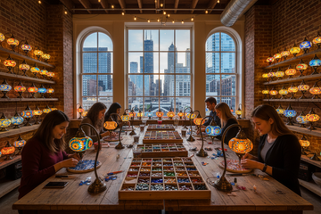 Create Your Own Mosaic Lamp in Chicago: A Weekend Vibe Like No Other