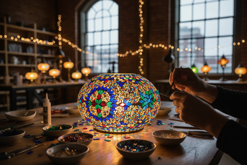 Create Your Own Glowing Mosaic Lamp in Cleveland