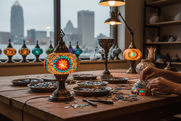 Mosaic Lamp Workshop Experience in Cleveland | Zen Mosaic