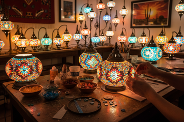 Mosaic Lamp Workshop Tucson, Arizona