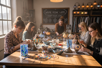 Mosaic Lamp Workshop in Wayne, New Jersey
