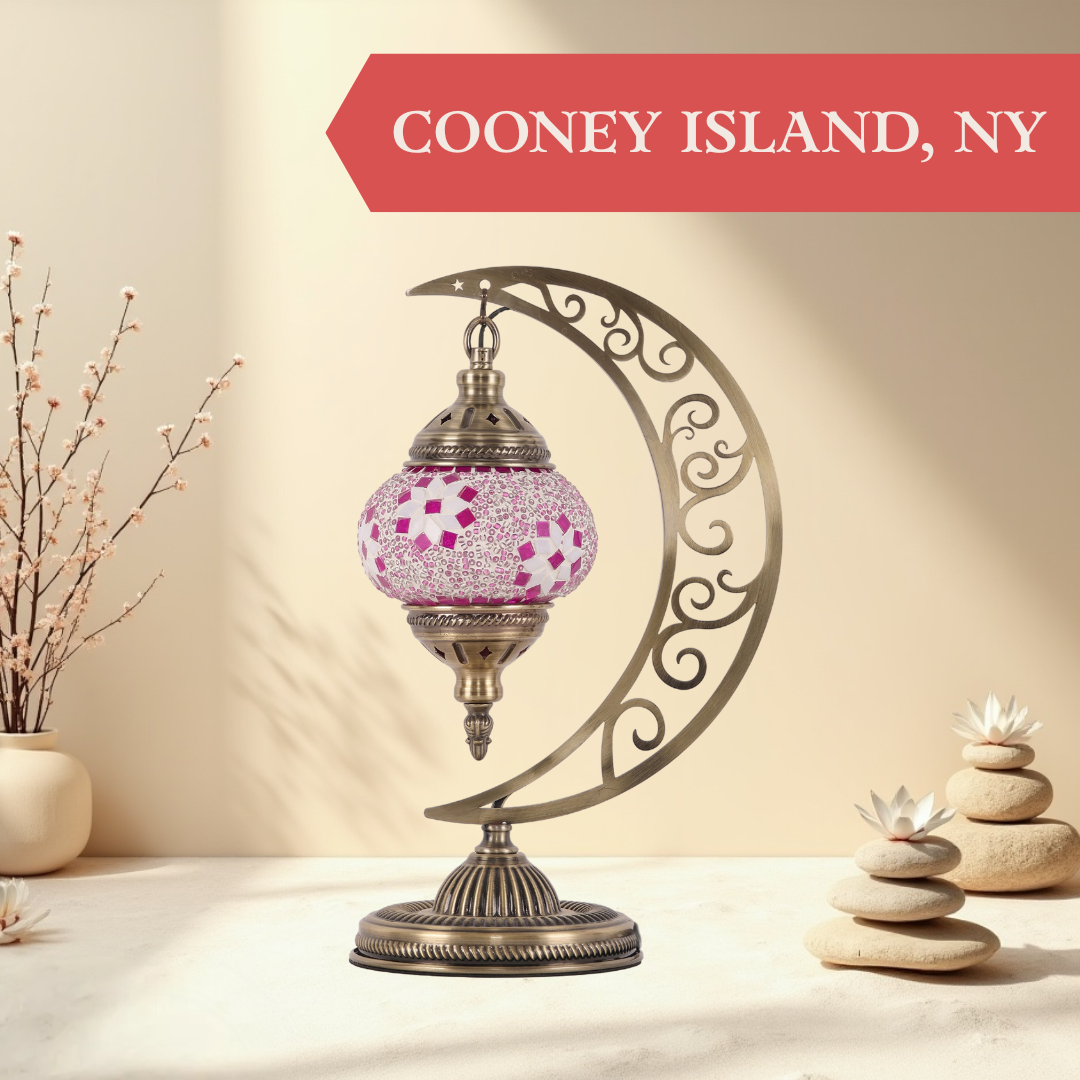 Turkish Mosaic Lamp Workshop Cooney Island, NY
